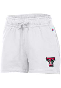 Champion Texas Tech Red Raiders Womens White Powerblend Shorts