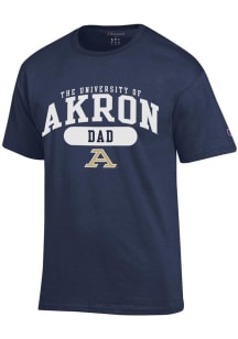 Champion Akron Zips Navy Blue Dad Pill Short Sleeve T Shirt