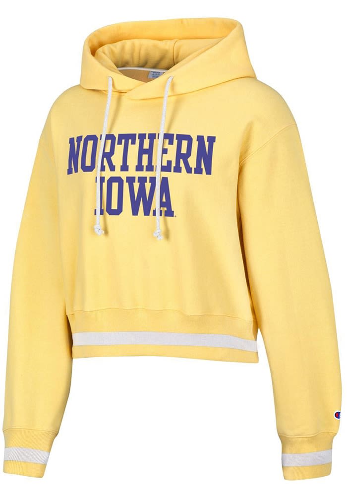 Champion Northern Iowa Panthers Womens YELLOW Vintage Wash