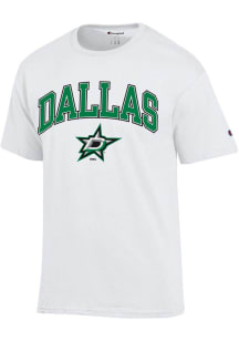 Champion Dallas Stars White Arch Name Mascot Short Sleeve T Shirt