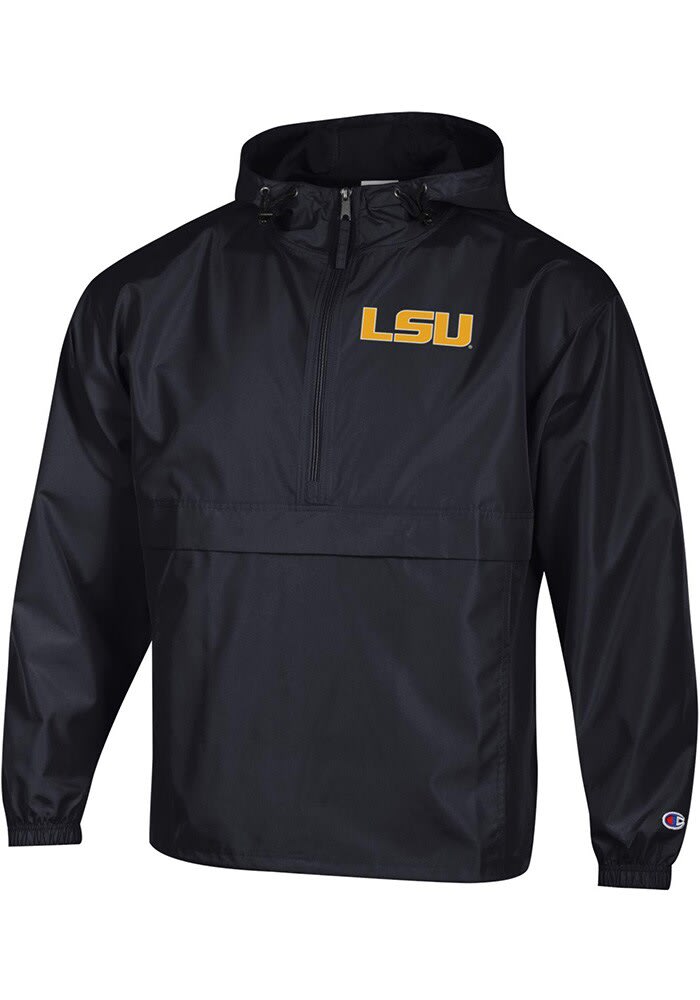 Champion LSU Tigers Mens Primary Logo Light Weight Jacket BLACK