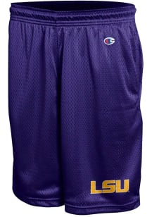 Champion LSU Tigers Mens Purple Primary Logo Shorts