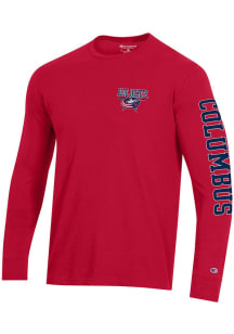 Champion Columbus Blue Jackets Red Stadium Collection Long Sleeve T Shirt