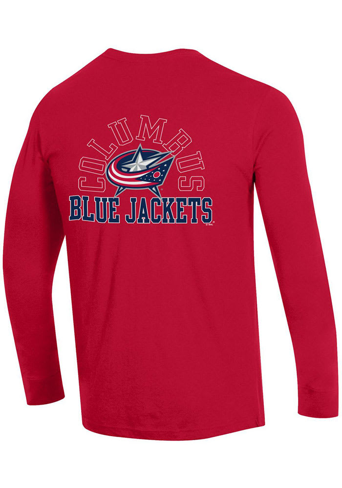 Champion Columbus Blue Jackets Red Stadium Collection Long Sleeve T Shirt