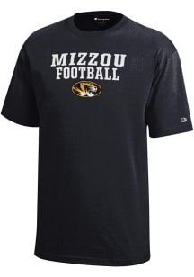 Champion Missouri Tigers Youth Black Football Sport Drop Short Sleeve T-Shirt
