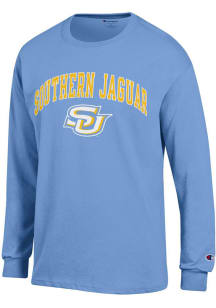 Champion Southern University Jaguars Light Blue Arch Mascot Long Sleeve T Shirt