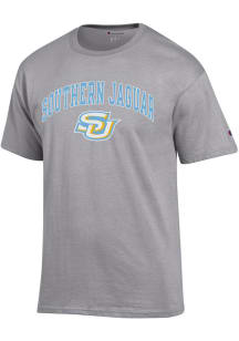 Champion Southern University Jaguars Grey Arch Mascot Short Sleeve T Shirt