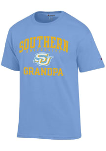 Champion Southern University Jaguars Light Blue Grandpa Number One Short Sleeve T Shirt