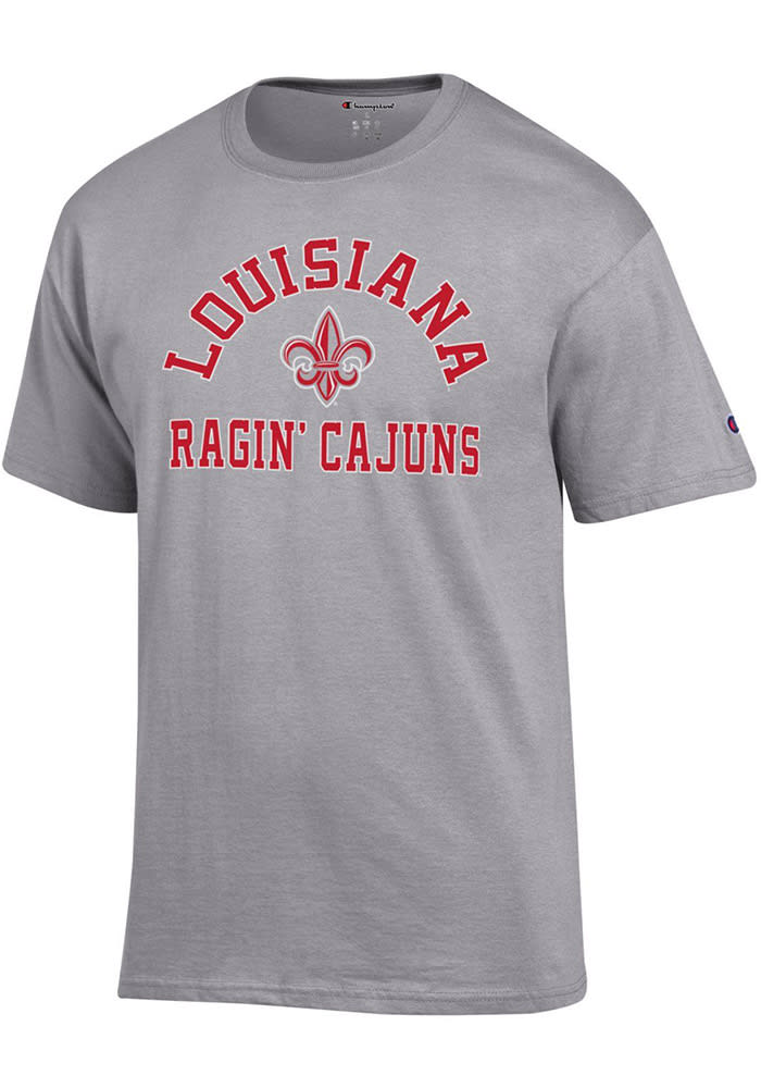 W Republic University of Louisiana UL Lafayette Ragin Cajuns Womens Institutional Tee T-Shirt Heather Charcoal, Large