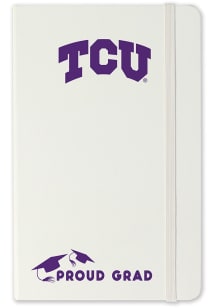 TCU Horned Frogs Proud Grad team logo Notebook and Folder - White