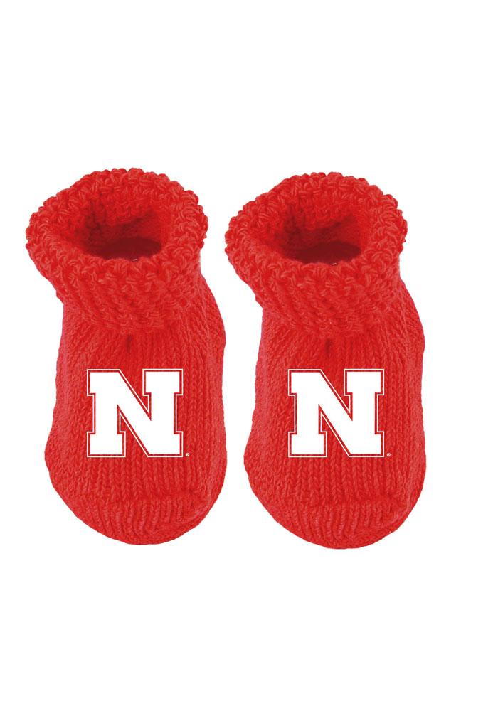Nebraska Cornhuskers Knit Baby Bootie Boxed Set