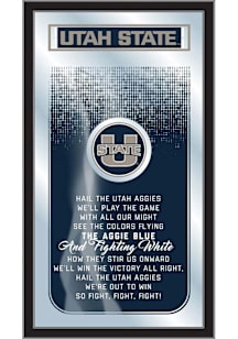 Utah State Aggies Fight Song Hanging Back Bar Mirror