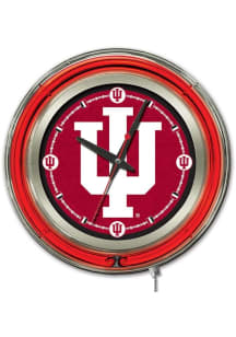 Indiana Hoosiers Double Neon Wall Clock
