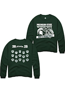 Rally  Michigan State Spartans Mens Green NIL Full Roster Player Crew