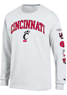 Mens Cincinnati Bearcats White Champion Evolution Tee