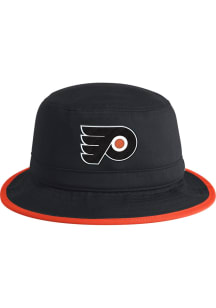 Adidas Philadelphia Flyers Black Logo Mens Bucket Hat