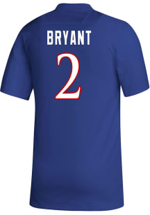 Cobee Bryant  Adidas Kansas Jayhawks Blue Name and Number Replica Football Jersey