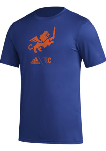 Adidas FC Cincinnati Blue PREGAME CLUB ICON Short Sleeve T Shirt