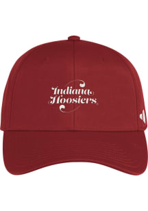 Indiana Hoosiers Adidas Filigree Slouch Womens Adjustable Hat - Red