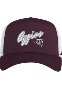 Adidas Texas A&amp;M Aggies Foam Trucker Adjustable Hat - Maroon