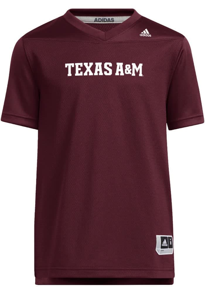 Adidas Texas A&M Aggies Script Pinstripe - Maroon