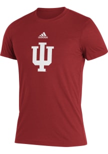Adidas Indiana Hoosiers Crimson Primary Team Logo Short Sleeve Fashion T Shirt