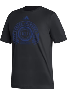 Adidas Kansas Jayhawks Black Seal Short Sleeve T Shirt