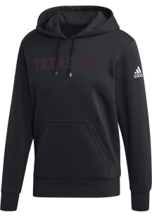 Adidas Texas A&amp;M Aggies Mens Black Fleece Slogan Long Sleeve Hoodie