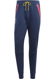 Adidas St Louis City SC Mens Navy Blue TRAVEL Pants