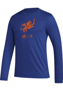 Adidas FC Cincinnati Blue PREGAME CLUB ICON Long Sleeve T-Shirt