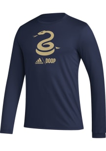 Adidas Philadelphia Union Navy Blue PREGAME CLUB ICON Long Sleeve T-Shirt