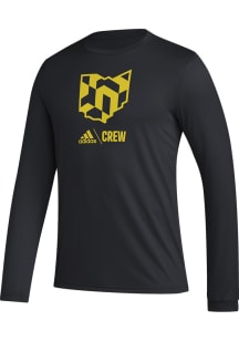 Adidas Columbus Crew Black PREGAME CLUB ICON Long Sleeve T-Shirt