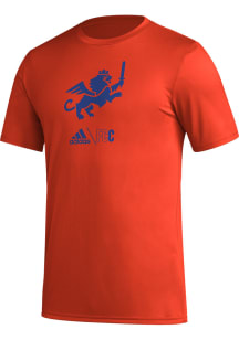 Adidas FC Cincinnati Orange PREGAME CLUB ICON Short Sleeve T Shirt