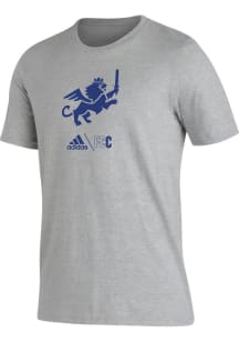 Adidas FC Cincinnati Grey PREGAME CLUB ICON Short Sleeve T Shirt