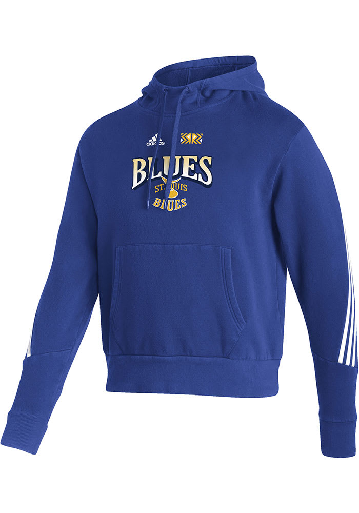 Adidas St Louis Blues 2022 Reverse Retro Lifestyle Hoodie - Blue