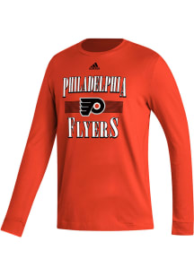 Adidas Philadelphia Flyers Orange 2022 Reverse Retro Fresh Long Sleeve T Shirt