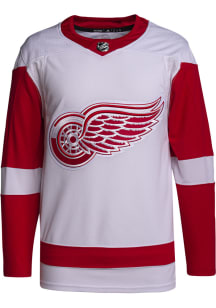 Adidas  Detroit Red Wings Mens White Primegreen Hockey Jersey
