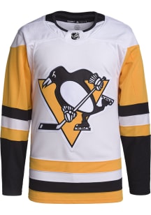 Adidas  Pittsburgh Penguins Mens White Primegreen Hockey Jersey