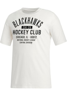Adidas Chicago Blackhawks White Zero Dye Short Sleeve T Shirt