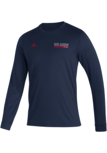 Adidas Columbus Blue Jackets Navy Blue Sport Creator Long Sleeve T-Shirt