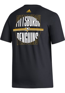 Adidas Pittsburgh Penguins Black Line Change Short Sleeve T Shirt