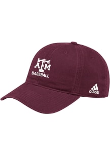 Adidas Texas A&amp;M Aggies Baseball Washed Slouch Adjustable Hat - Maroon