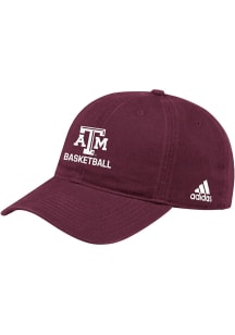 Adidas Texas A&amp;M Aggies Basketball Washed Slouch Adjustable Hat - Maroon