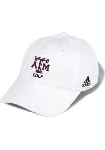 Adidas Texas A&amp;M Aggies Golf Washed Slouch Adjustable Hat - White