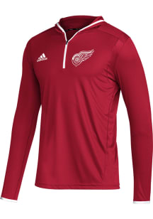 Adidas Detroit Red Wings Mens Red Team Issue Hood
