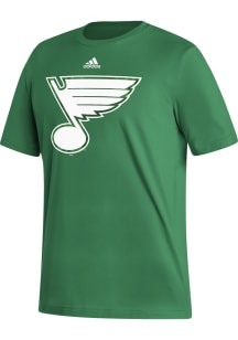 Adidas St Louis Blues Green Team Green Short Sleeve T Shirt