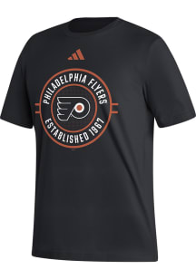 Adidas Philadelphia Flyers Black Fresh Short Sleeve T Shirt