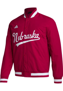 Adidas Nebraska Cornhuskers Mens Red Coaches Medium Weight Jacket