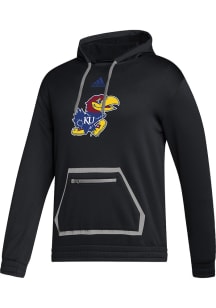 Adidas Kansas Jayhawks Mens Black Locker Logo Hood