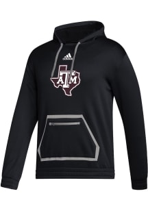Adidas Texas A&amp;M Aggies Mens Black Locker Logo Hood